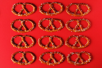 Red background with traditional German background