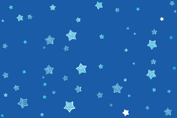 Christmas abstract background. Festive winter background made of stars and doodles. Transparent white background.	
