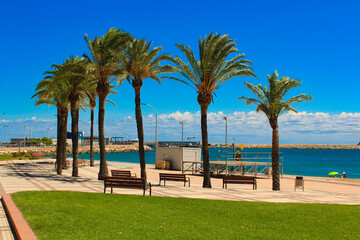 beach with trees-Cambrils