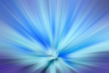 Dynamic blue beams. A flash in space going into perspective.