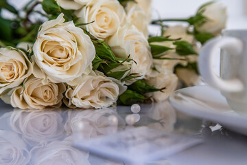 wedding bouquet of roses