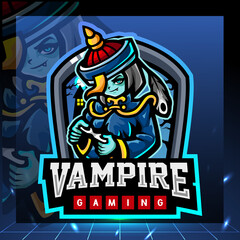 Fototapeta na wymiar Vampire gaming mascot. esport logo design