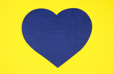 colored heart shape on a paper background