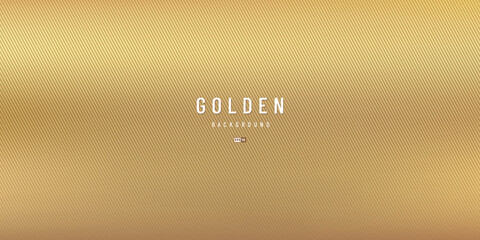 Blurred background gradient matte gold. Diagonal line texture. Luxury and elegant. Abstract modern smooth banner design. You can use for web, ad, poster, template, business presentation. Vector EPS10
