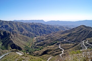 Fototapeta na wymiar Paisagem das montanhas dos Andes em Mendoza / Argentina