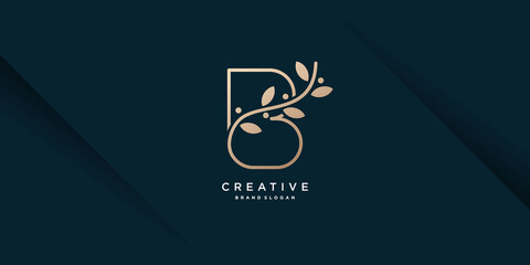 Beauty flower logo with creative concept for company, business, beauty, spa Premium Vector