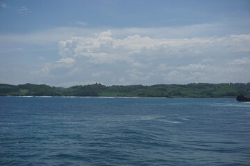 The beautiful of tambakrejo beach in Blitar, East Java, Indonesia