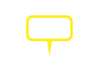 Naklejka premium Yellow icon. Label for writing text.