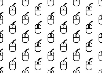 Mouse. Seamless background. For packaging design.