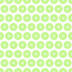 Abstract Seamless Pattern Green Doodle Background Vector