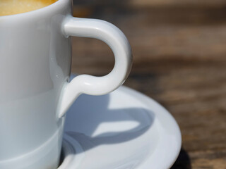 Primer plano de taza de café