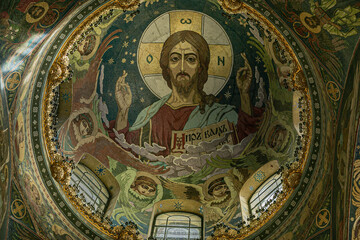 Obraz premium Cathedral of the Resurrection of Christ on Blood in St. Petersburg