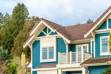 The top of the house or apartment building.