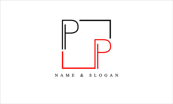 PP, P abstract letters logo monogram