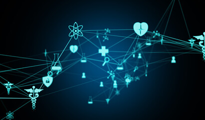 sfondo, icone, farmaceutica, medicina, salute © xyz+