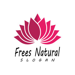 Obraz premium Beauty Vector lotus flowers design logo Template icon