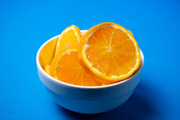 orange on a plate