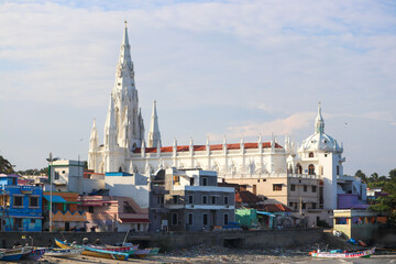 Fototapeta premium view of the old town chruch
