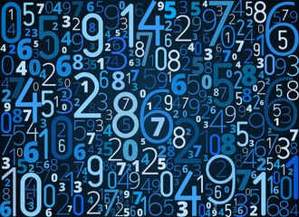 Numbers vector background