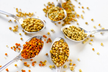 Bee pollen close up