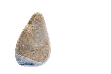 stone of irregular shape and two colors clearly marked