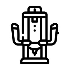 flazer tool line icon vector. flazer tool sign. isolated contour symbol black illustration