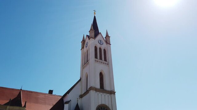 Our Lady of Hungary Church inKeszthely, Hungary - 4K it has been located in Zala county at Lake Balaton.