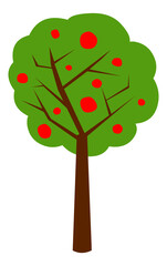 Apple tree illustration