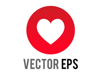 Vector social media love heart modern symbol icon