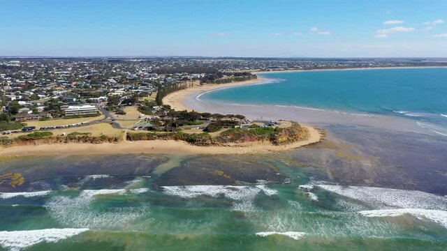 "View of a beach at Torquay, Australia"