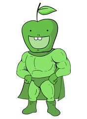 Nature green apple hero draw