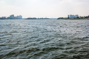 Naklejka premium Cairo view from Nile river, Egypt