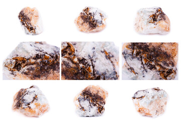 Collection of stone mineral Petalite