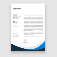 Business concept style modern letter head templates for your project design, Vector illustration.