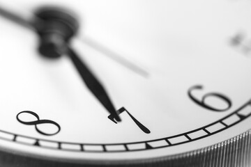 Seven o'clock on clock face