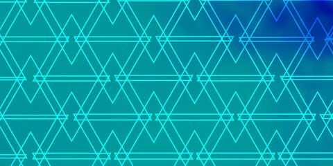 Light BLUE vector backdrop with lines, triangles.