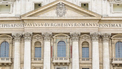 the facade of the cathedral