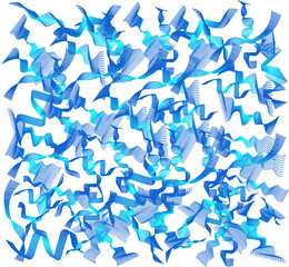 Abstract pattern with white background having blue lines