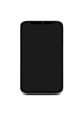Modern smartphone isolated on white with clipping path.
