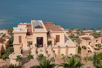 Wonderful vacation spot at dead sea, Jordan