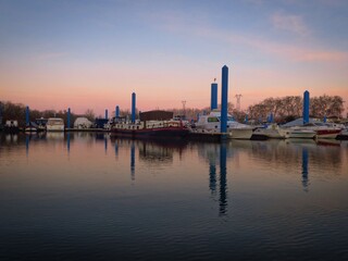 Port de plaisance à Mâcon