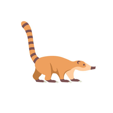 Cartoon antelope on a white background.Flat cartoon illustration for kids.