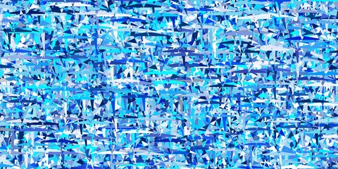 Light BLUE vector background with polygonal style.