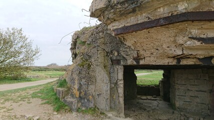 Entrance to one of the German Batteries on the beaches of Normandy