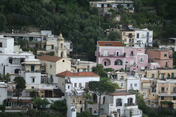 Fototapeta na wymiar Living in Amalfi on the Mediterranean Sea, Italy
