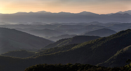 Sunrise in the mountains of Ibitipoca, Minas Gerais, Brazil.