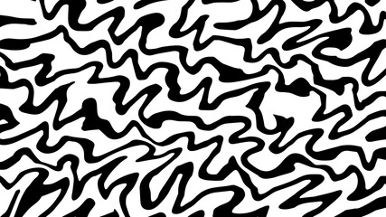 Vector abstract wavy black and white background