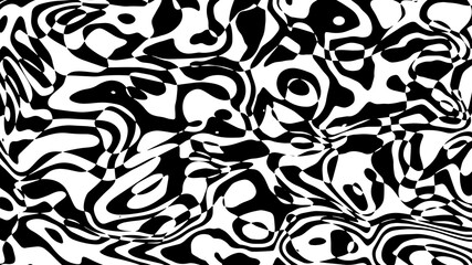 Vector abstract black and white liquid background