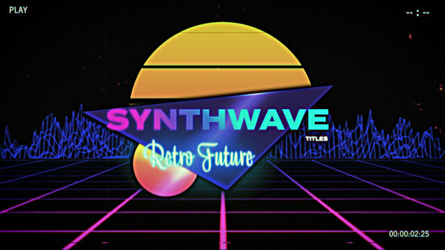 Synthwave Retro Future Titles