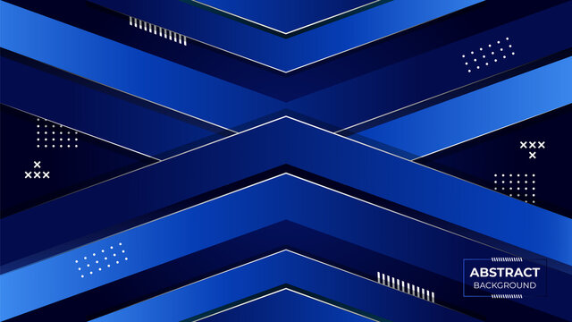 Abstract geometric background banner. Futuristic perforated technology abstract background with blue neon glowing lines. Vector abstract background. 